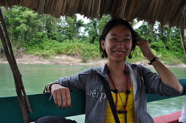 wo wir auch Angela getroffen haben, die eigentlich Kung Chi heisst und aus China kommt, sie hat sich für die nächsten Tage in unser Fahrwasser begeben und war auch mit in Tikal