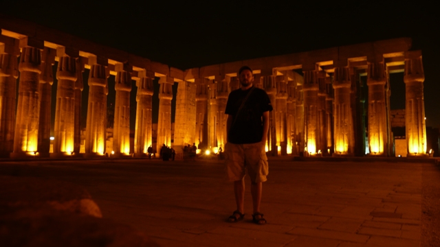 Luxor Tempel am Abend
