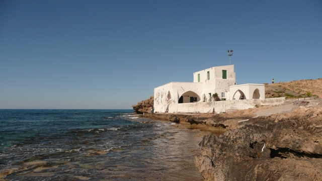 ein Gebetshaus am Meer